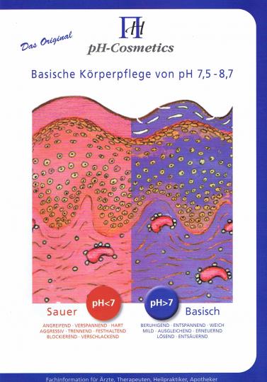 Broschüre "basische Körperflege von pH 7,5 - 8.7" - pH-Cosemtics 