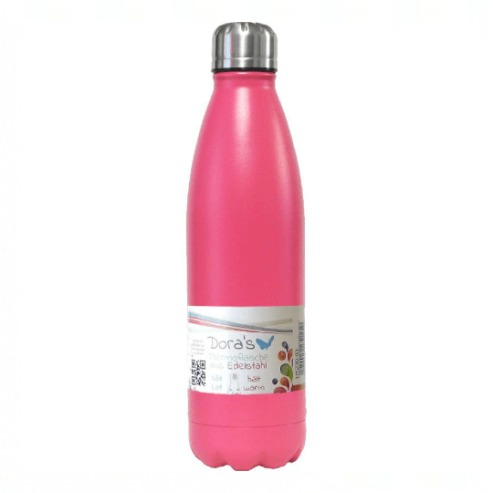 Edelstahl Thermoflasche pink (500 ml) - DORAs 