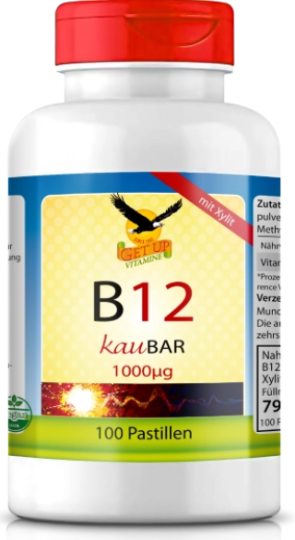 Vitamin B12 Pastillen (Dose - 100 Pastillen) - Get UP 