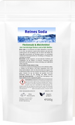 Bleichmittel & Fleckensalz (500g Nachfüllbeutel) - Reines Soda 